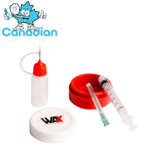 Wax Liquidizer Mixing Kit (Syringe, Silicone Jar and Bottle) - Canadian Vaporizers
