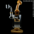 Yellow | Red Eye Glass 9" Tall Burnside Concentrate Rig w/ 12-Arm Tree Perc - Canadian Vaporizers