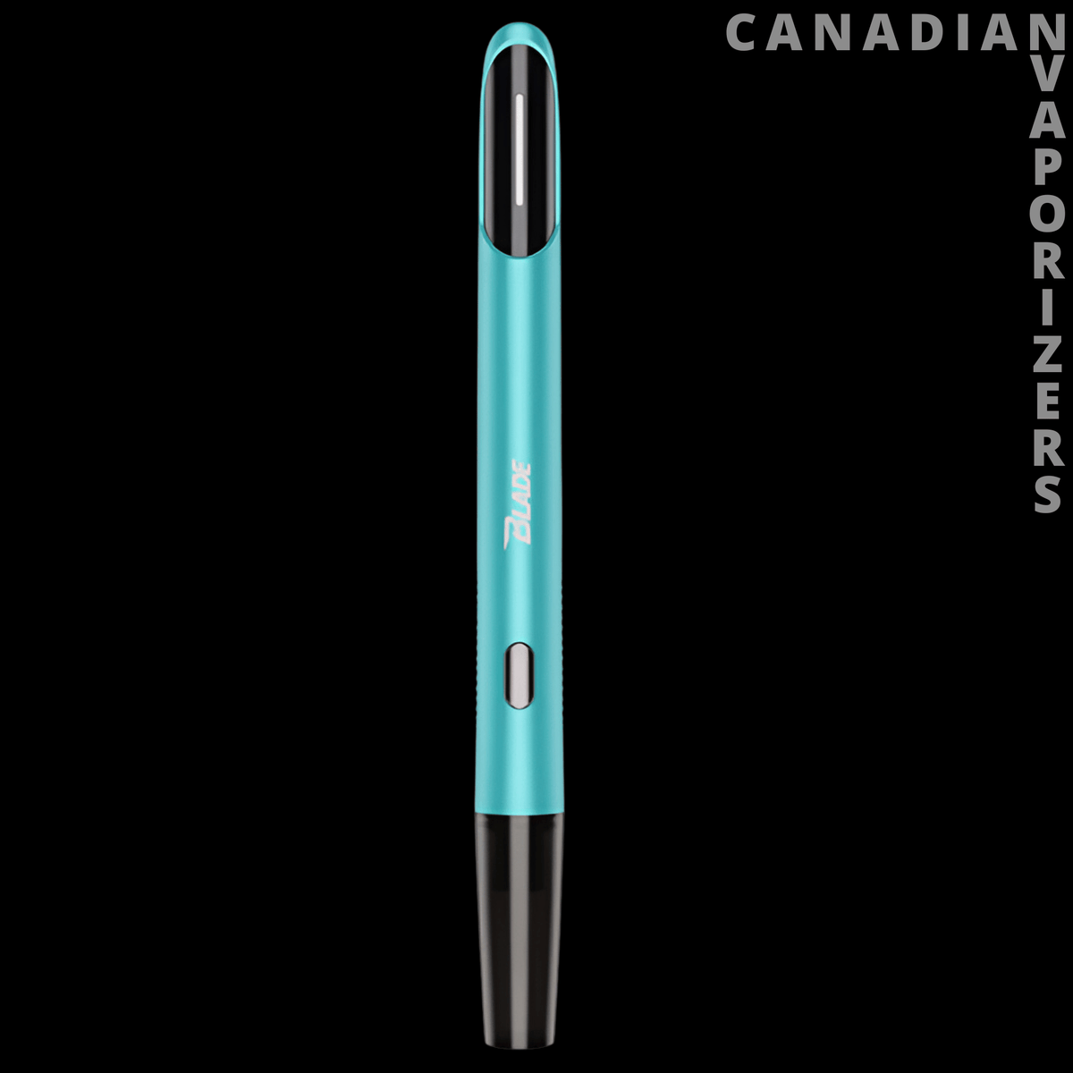 Yocan Blade Dabbing Knife - Turquoise Yocan Blade dabbing knife with a slim metallic body, dark display, and silver tip.